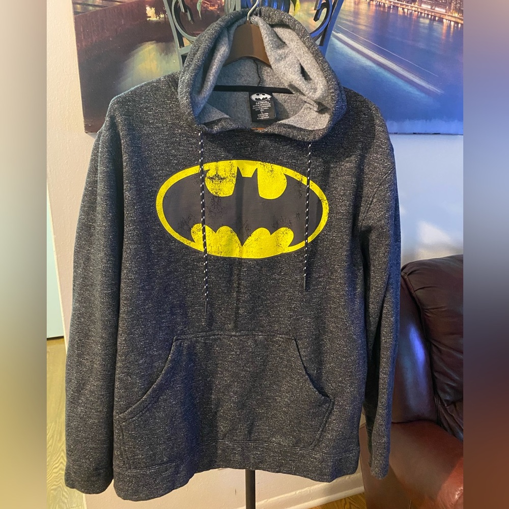 Batman Heather Gray Sweatshirt Size L